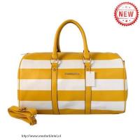 michael kors striped reizen medium geel wit boekentassen Style Betaalbare bn2mg722